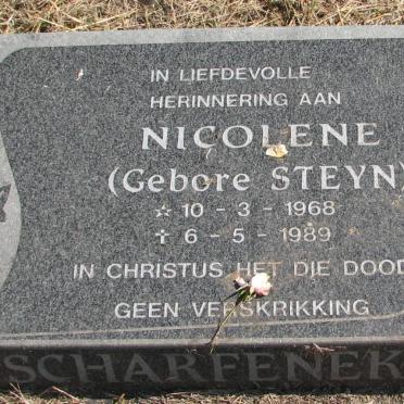 SCHARFENEKER Nicolene nee STEYN 1968-1989