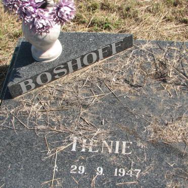 BOSHOFF Tienie 1947-1996