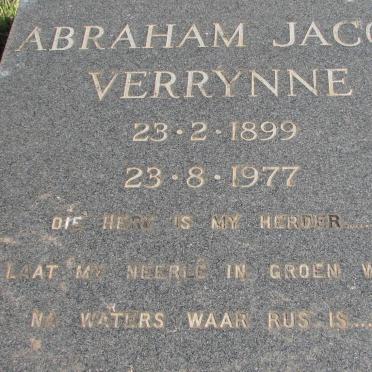 VERRYNNE Abraham Jacob 1899-1977