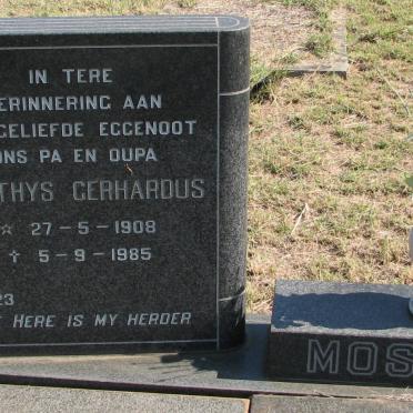MOSTERT Matthys Gerhardus 1908-1985 &amp; Hester Maria 1921-1992 