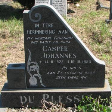 PLESSIS Casper Johannes, du 1925-1990