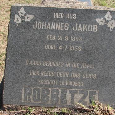 ROBBETZE Johannes Jakob 1894-1953