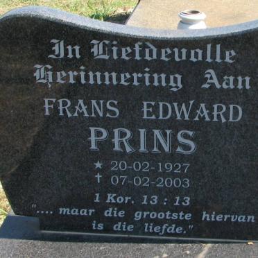 PRINS Frans Edward 1927-2003