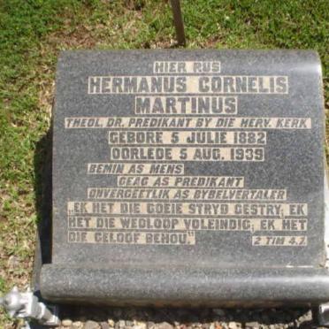 FOURIE Hermanus Cornelis Martinus 1882-1939
