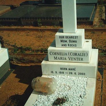VENTER Cornelia Maria nee MARE 1918-2002