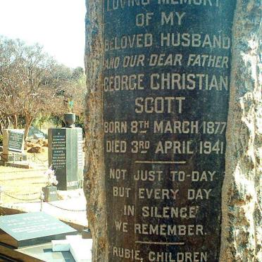 SCOTT George Christian 1877-1941
