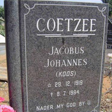 COETZEE Jacobus Johannes 1919-1984