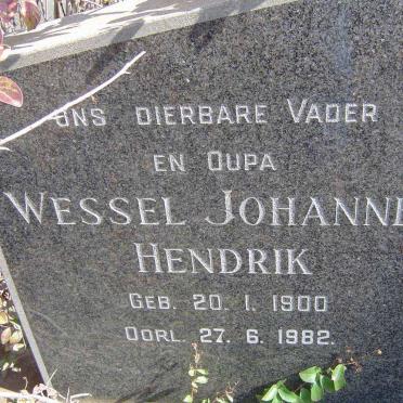 BADENHORST Wessel Johannes Hendrik 1900-1982