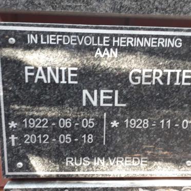 NEL Fanie 1922-2012 &amp; Gertie 1928-