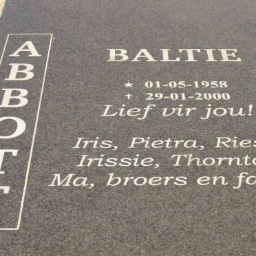 ABBOTT Baltie 1958-2000