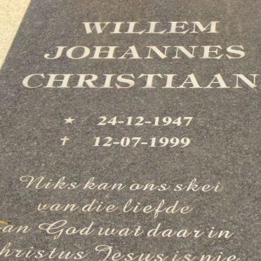 CHRISTIAAN Willem Johannes 1947-1999