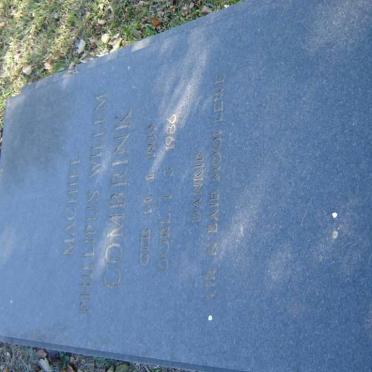 COMBRINK Machiel Phillipus Willem 1939-1986