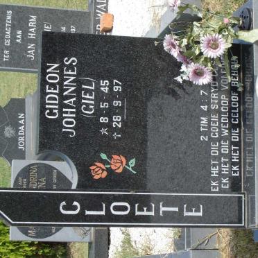 CLOETE Gideon Johannes 1945-1997