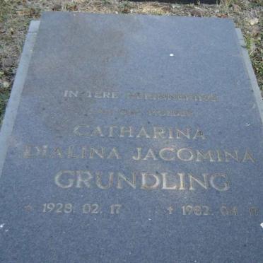 GRUNDLING Catharina Dialina Jacomina 1928-1982