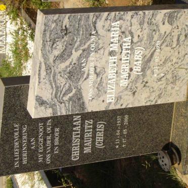 HEEVER Christiaan Mauritz, van den 1937-2000 &amp; Elizabeth Maria Magrietha 1939-