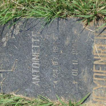 HEYDENREICH Antoinette 1944-1995