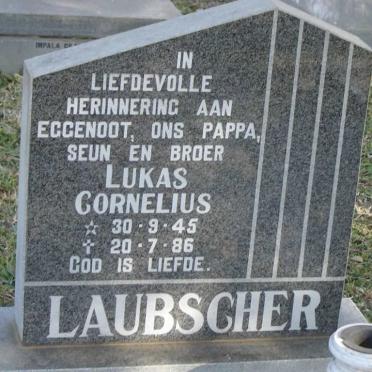 LAUBSCHER Lukas Cornelius 1945-1986