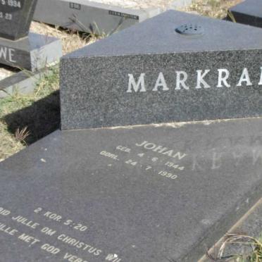 MARKRAM Johan 1944-1990