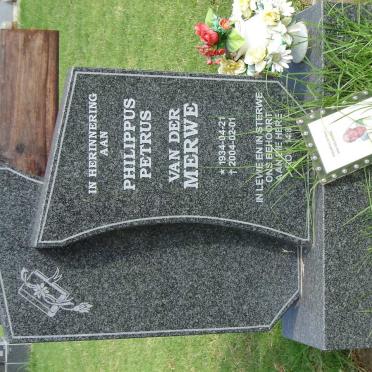 MERWE Philippus Petrus, van der 1934-2004