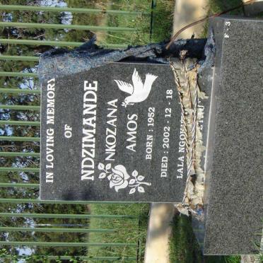 NDZIMANDE Nkozana Amos 1952-2002