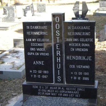 OOSTERHUIS Anne 1913-1987 &amp; Hendrikje VIERWIND 1910-2005