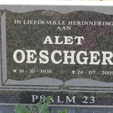 OESCHGER Alet 1935-2009