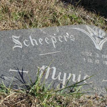 SCHEEPERS Mynie 1960-1970