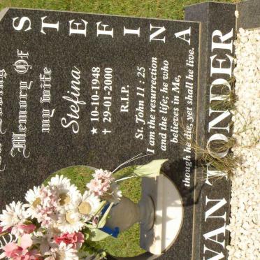 TONDER Stefina, van 1948-2000