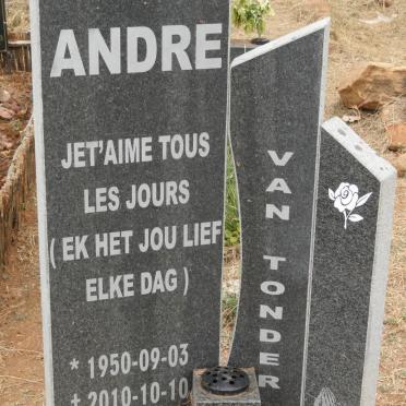 TONDER Andre, van 1950-2010