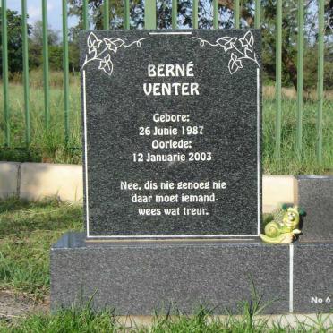 VENTER Berne 1987-2003