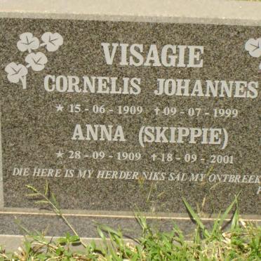 VISAGIE Cornelis Johannes 1909-1999 &amp; Anna 1909-2001
