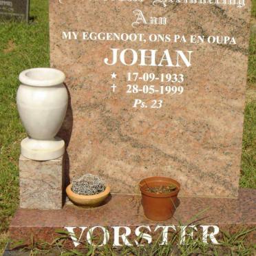 VORSTER Johan 1933-1999