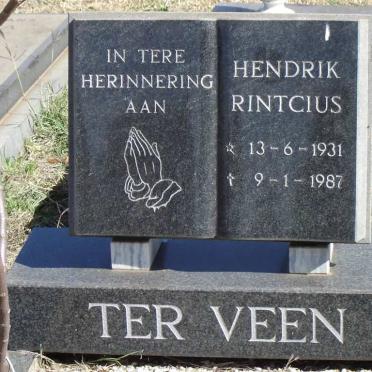 VEEN Hendrik Rintcius, ter 1931-1987