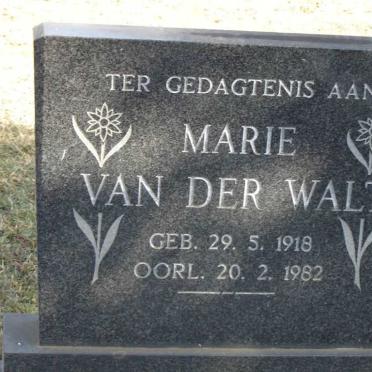 WALT Marie, van der 1918-1982