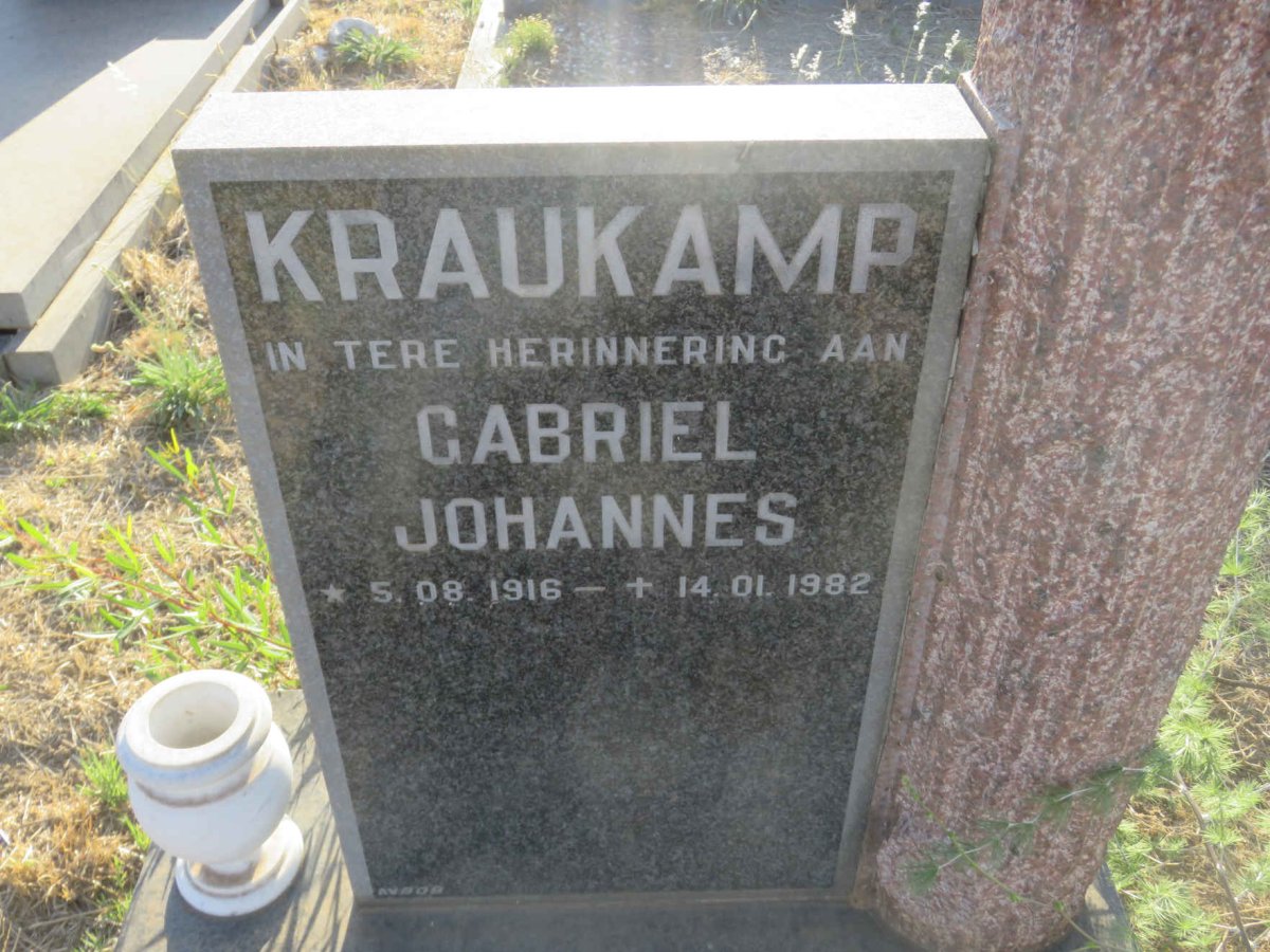 KRAUKAMP Gabriel Johannes 1916-1982