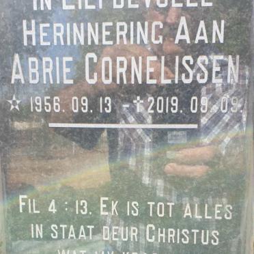 CORNELISSEN Abrie 1956-2019