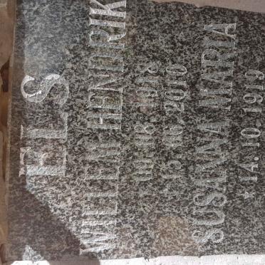 ELS Willem Hendrik 1918-2010 &amp; Susanna Maria 1919-2010