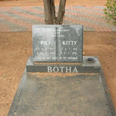 BOTHA Piet 1917-2003 &amp; Kitty 1919-2004