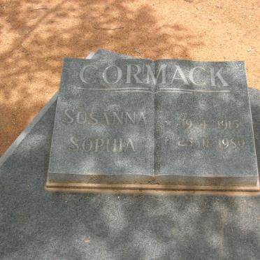 CORMACK Susanna Sophia 1918-1980