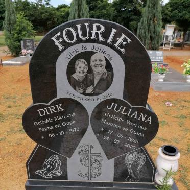 FOURIE Dirk 1970- &amp; Juliana 1965-2020