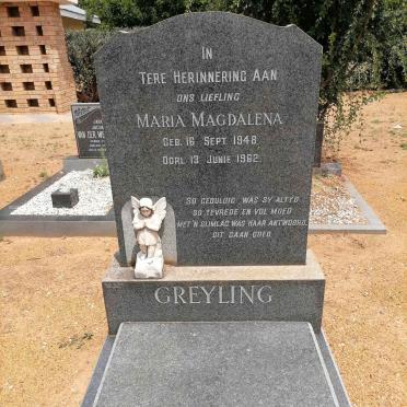 GREYLING Maria Magdalena 1948-1962