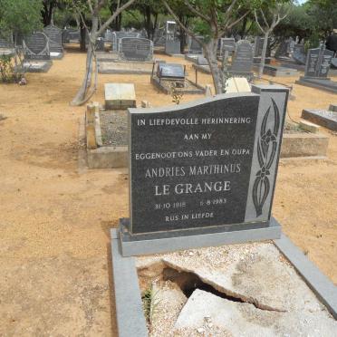 GRANGE Andries Marthinus, le 1918-1983
