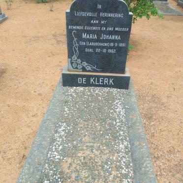 KLERK Maria Johanna, de nee LABUSCHAGNE 1891-1962