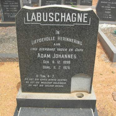 LABUSCHAGNE Adam Johannes 1898-1978