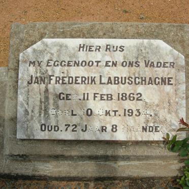 LABUSCHAGNE Jan Frederik 1862-1934