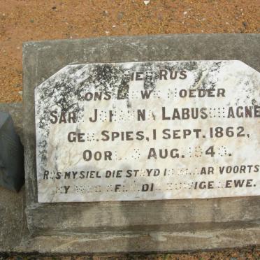 LABUSCHAGNE Sara Johanna nee SPIES 1862-1940