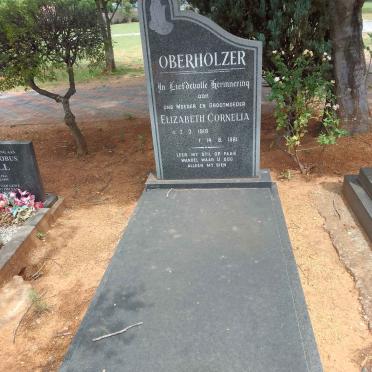 OBERHOLZER Elizabeth Cornelia 1918-1981