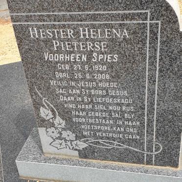 PIETERSE Pieter Andries 1903-1958 &amp; Hester Helena SPIES 1920-2008