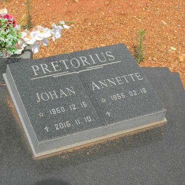 PRETORIUS Johan 1950-2015 &amp; Annette 1955-