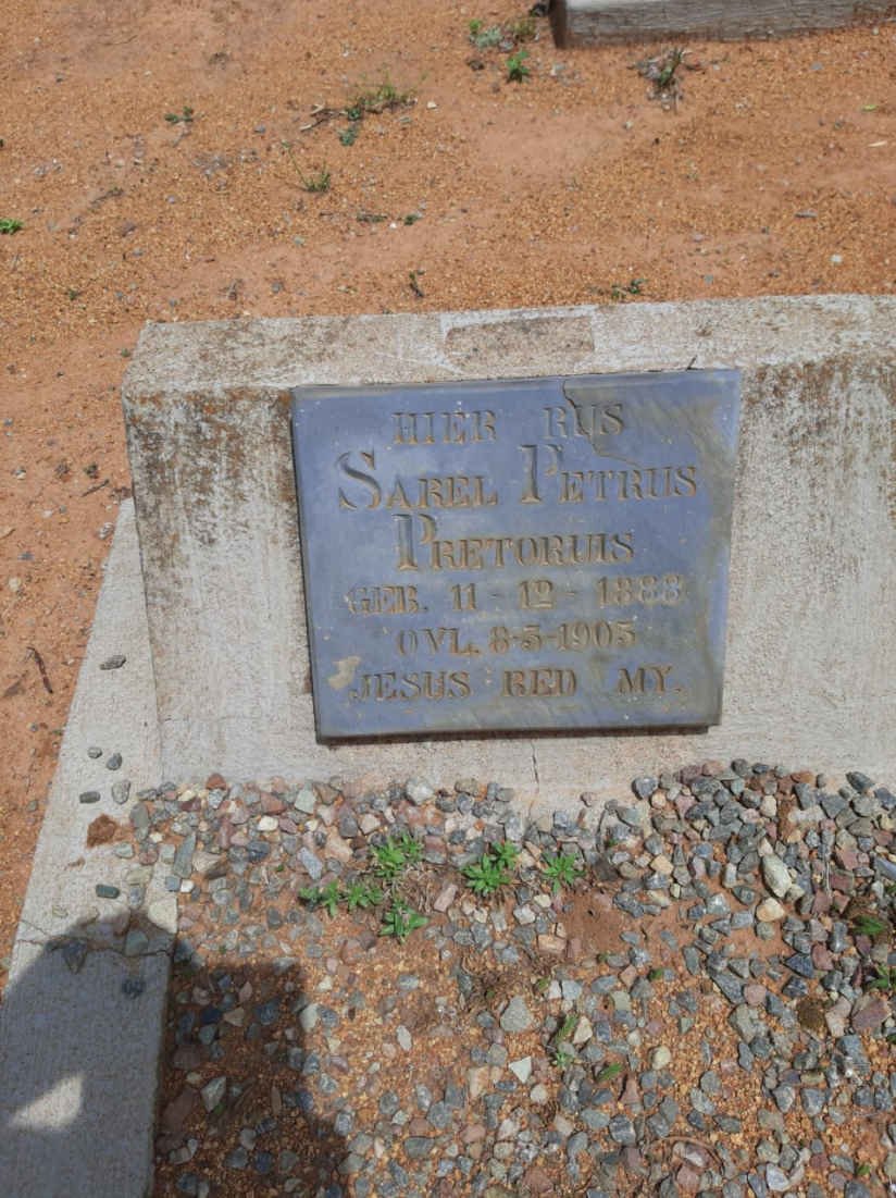 PRETORIUS Sarel Petrus 1888-1905